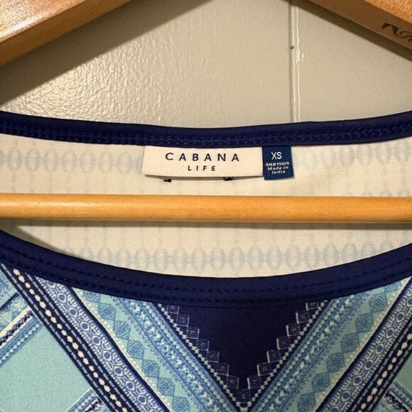 Cabana Life Geometric Shift Dress UPF 50+ 3/4 Sleeve Lightweight Breathable XS - Picture 5 of 9